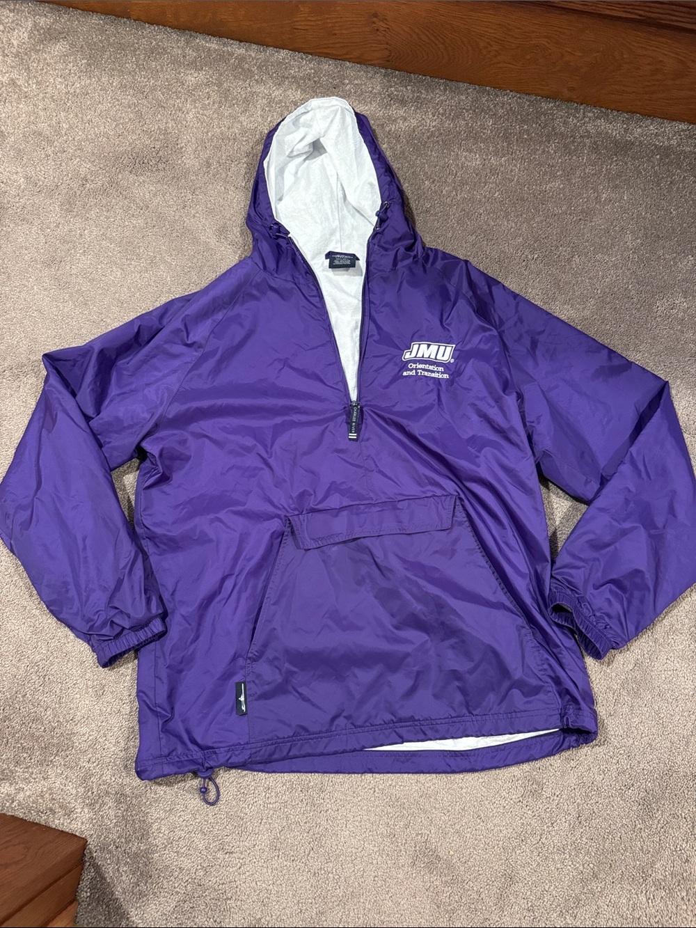 Charles River Apparel JMU Orientation & Transition Purple Pullover Jacket SIZE L